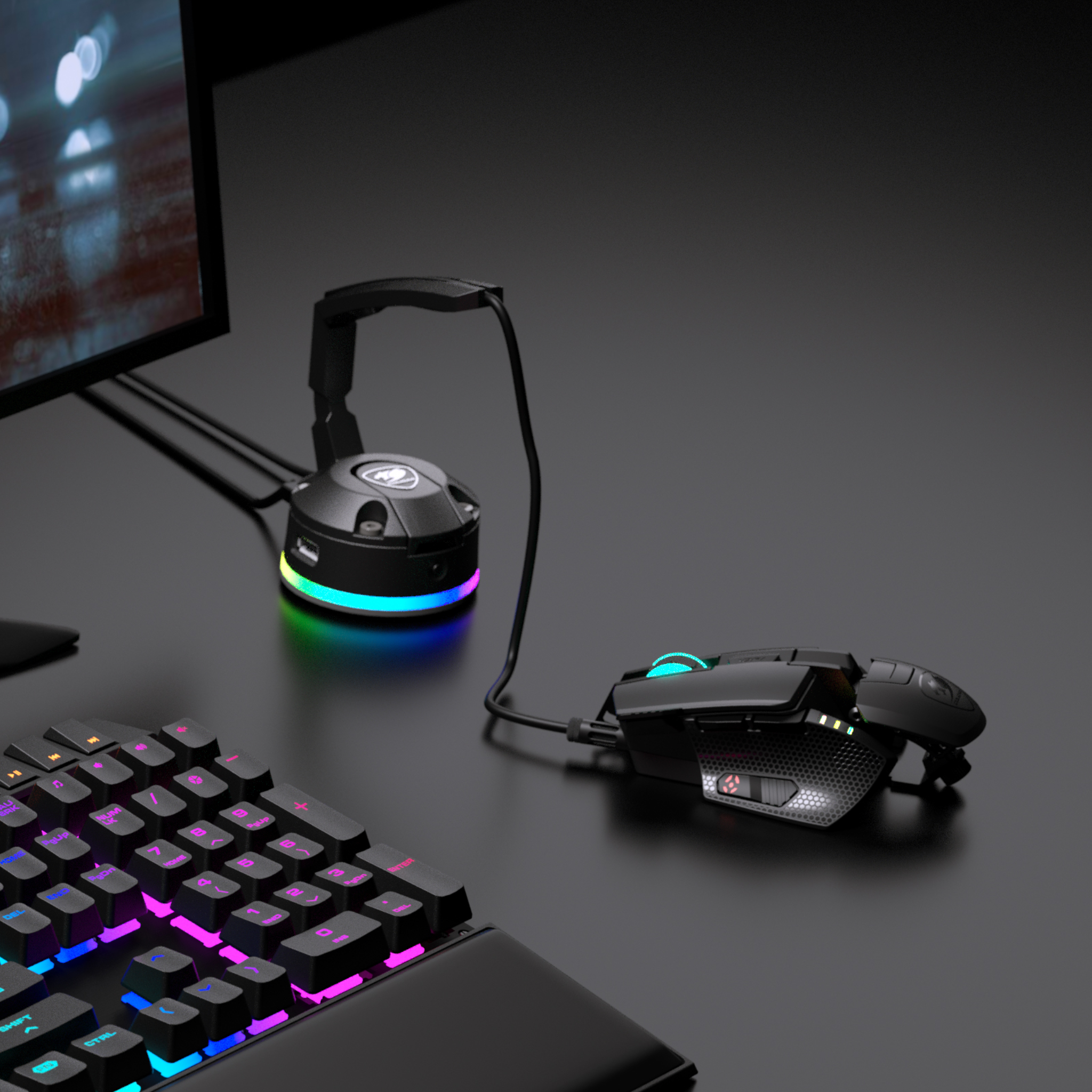 Support câble de souris
