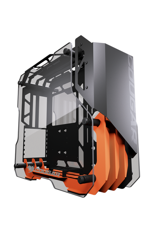 Boîtier PC gamer avec panneau en verre trempé et multiples ports d'entrée/sortie